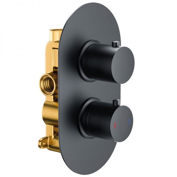 Black Collection  Concealed Shower Valve - One Way